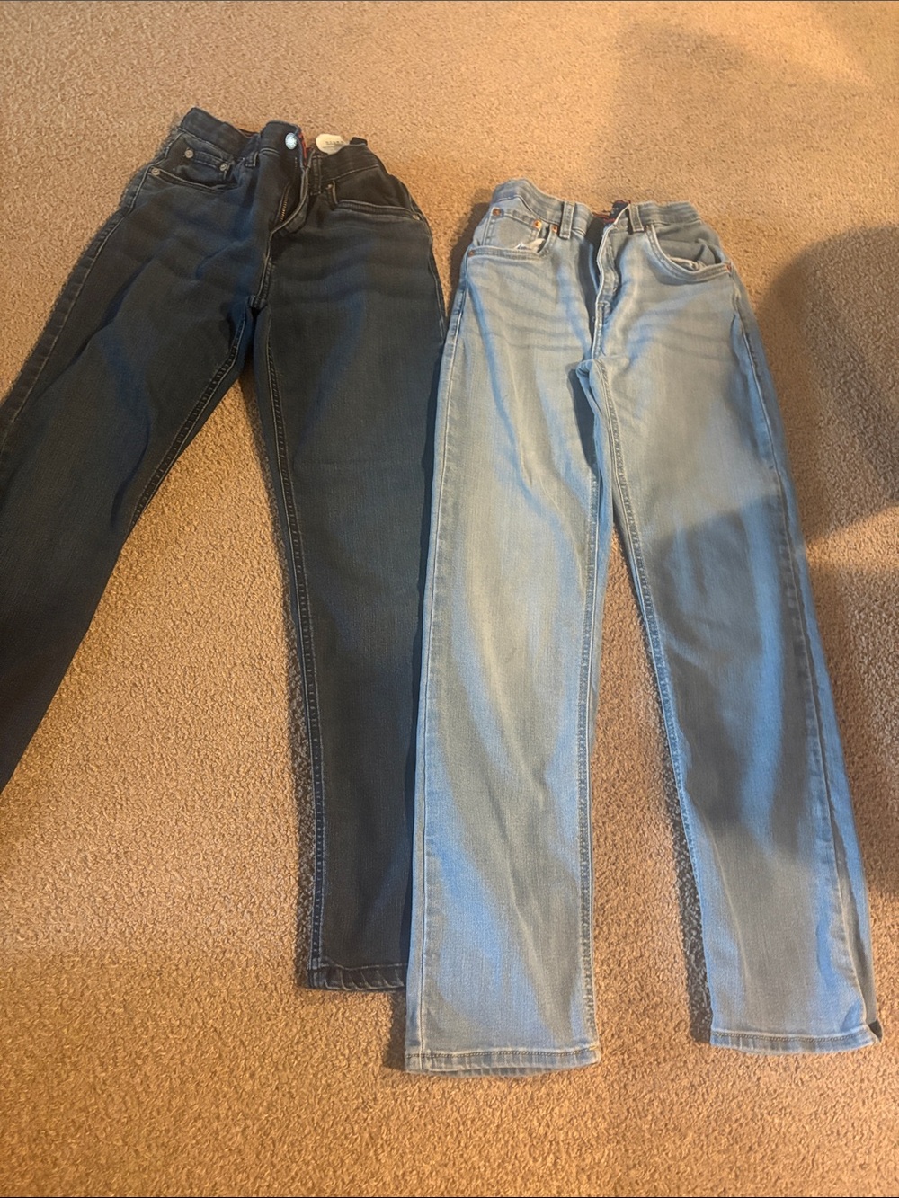 Pair boys Straight Leg Jeans — Dark Wash & Light Wash